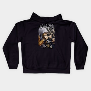 saxon granny scream Kids Hoodie